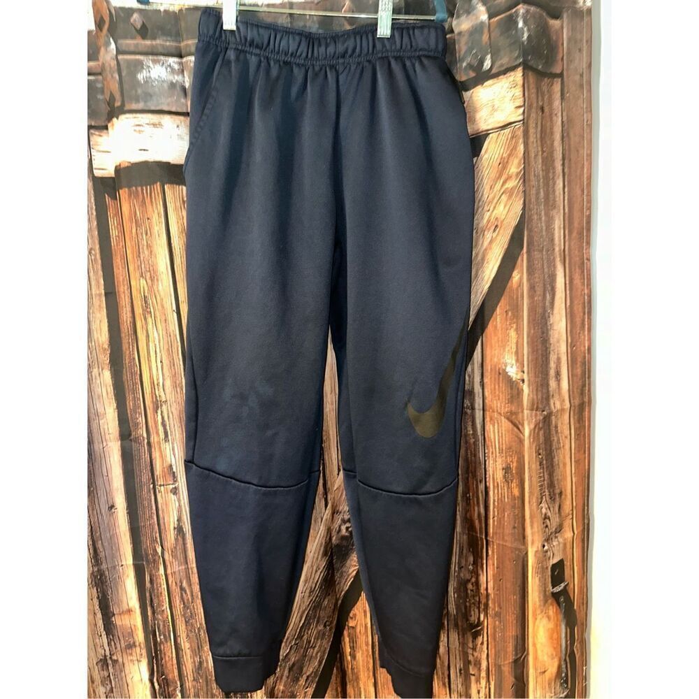 Nike Men's Dri-Fit Training Jogger Active Workout Gym Pants Size Small Navy Blu